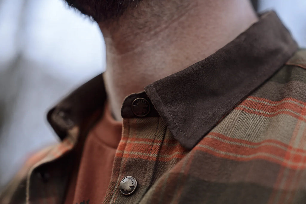 Camasa Harkila Aivak L/S shirt Autumn orange check