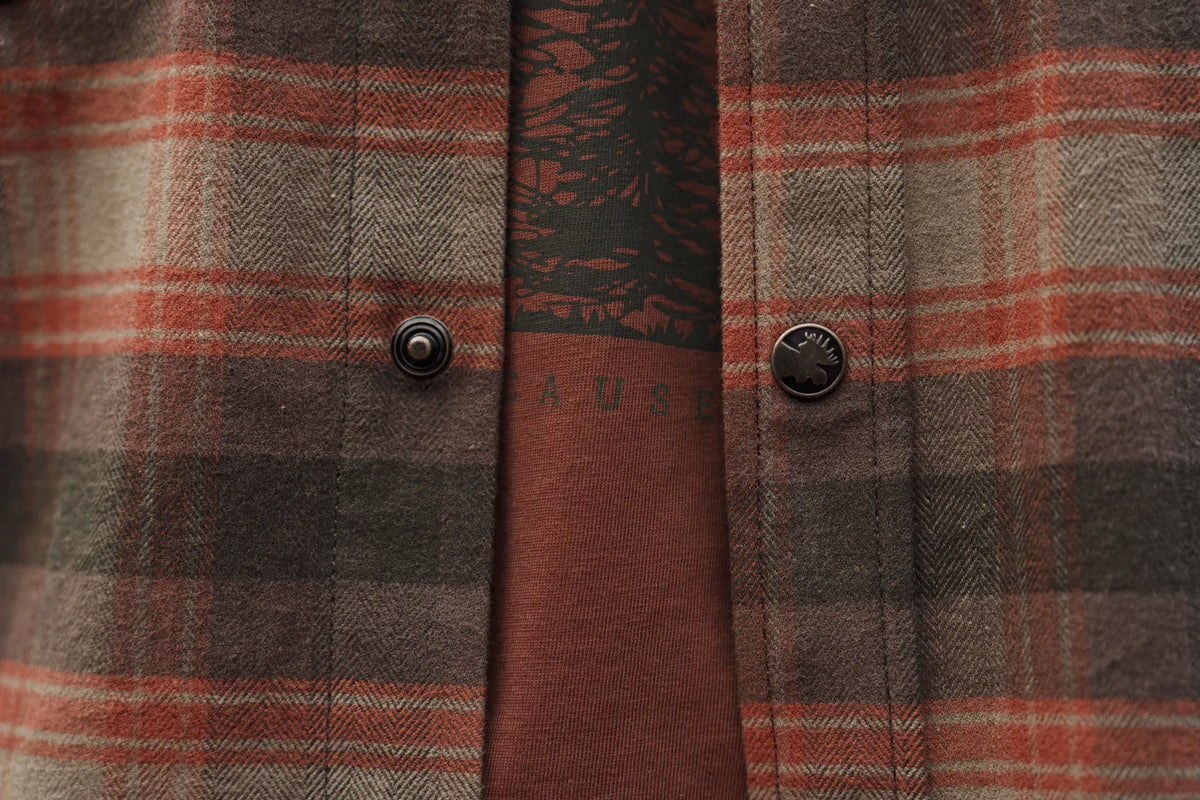 Camasa Harkila Aivak L/S shirt Autumn orange check