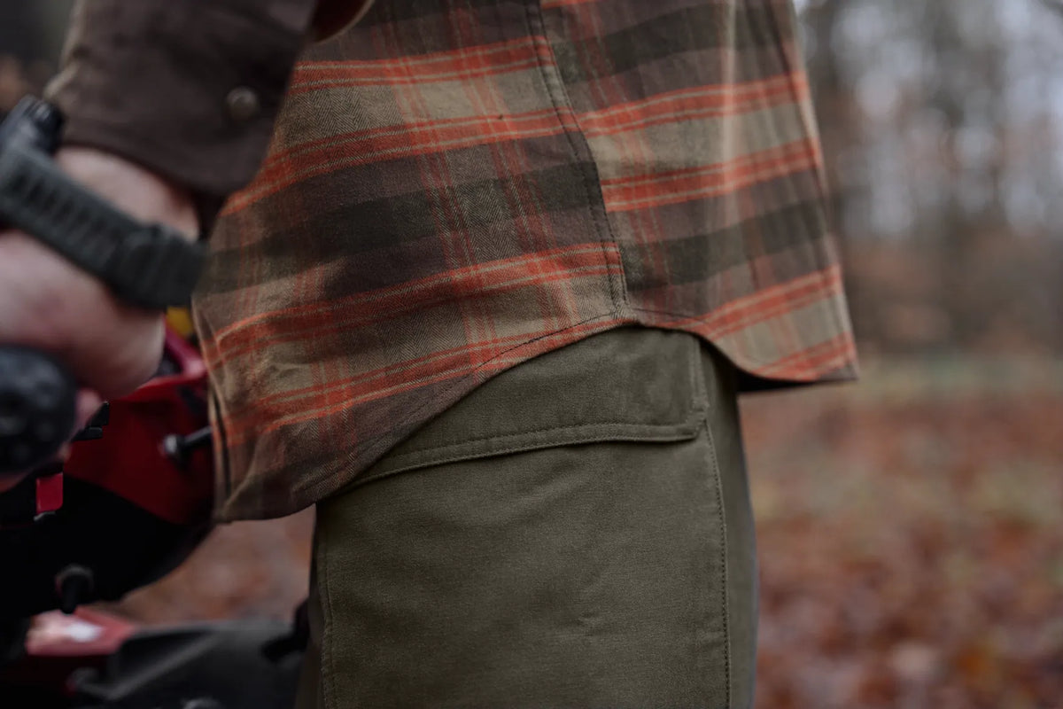Camasa Harkila Aivak L/S shirt Autumn orange check