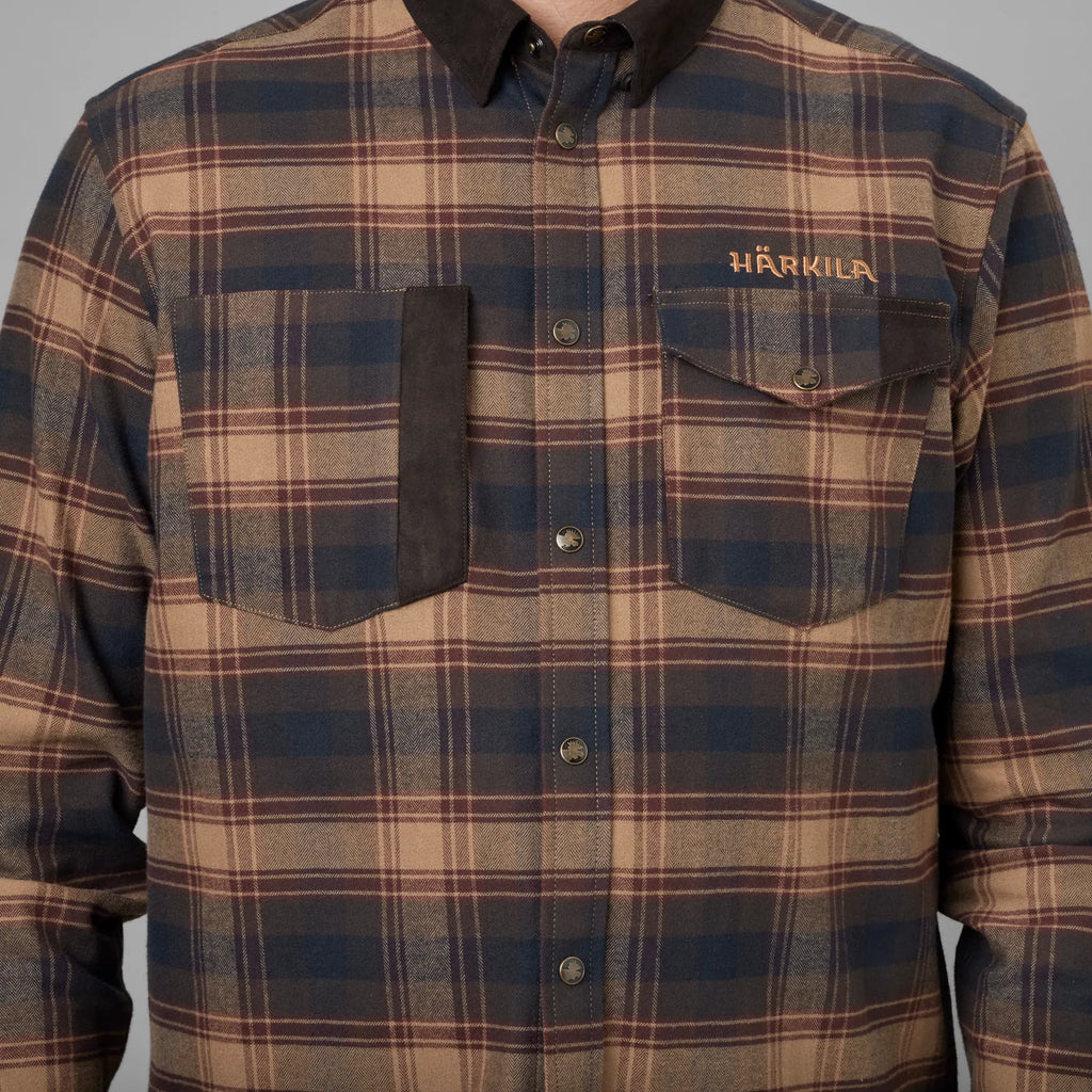 Camasa Harkila Aivak L/S, Burgundy