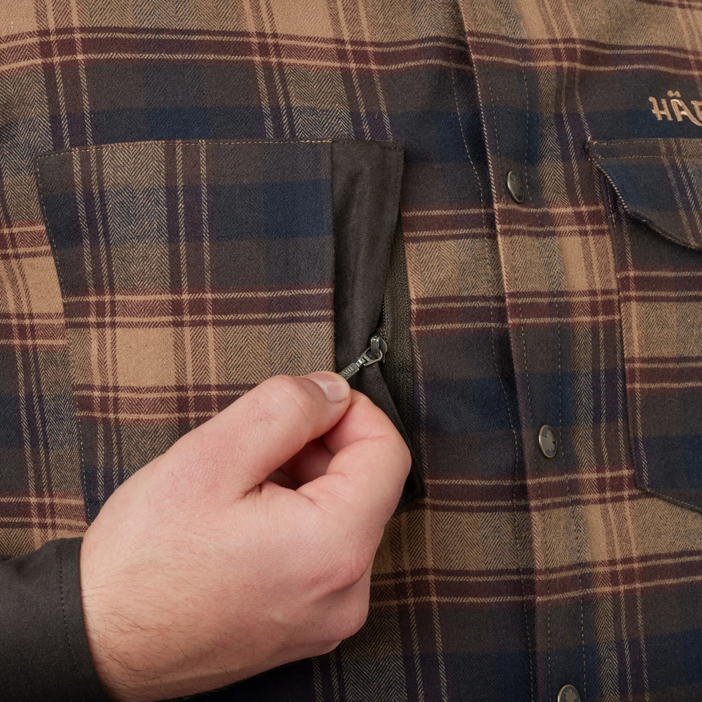 Camasa Harkila Aivak L/S, Burgundy