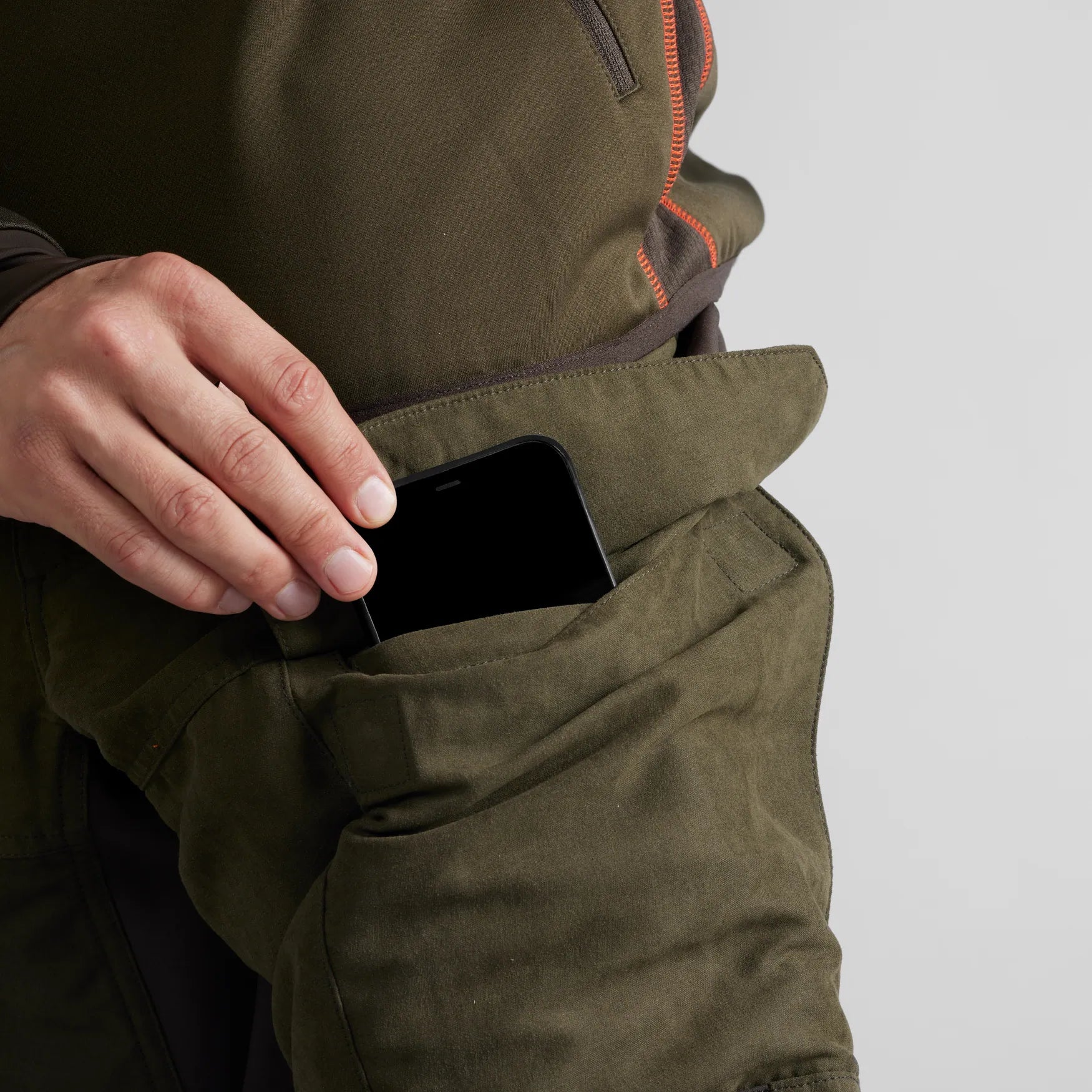 Pantaloni Härkila Scandinavian, Willow Green/Deep Brown