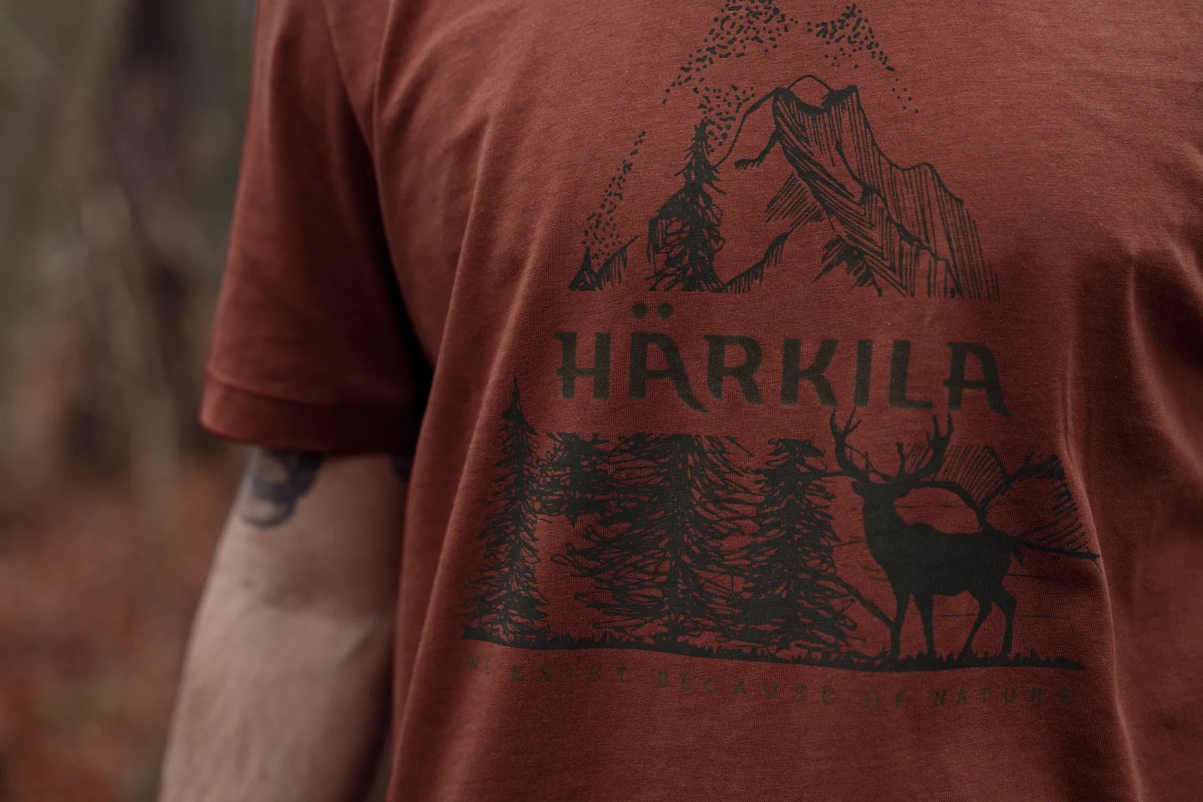Tricou Harkila Nature ,Autumn orange