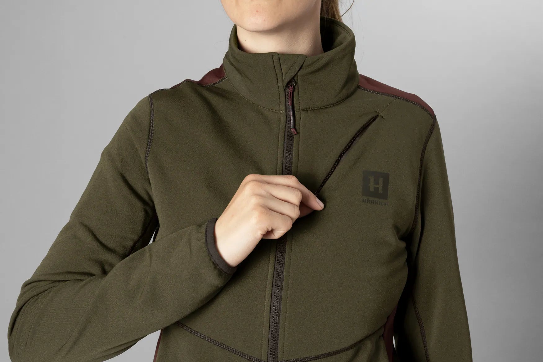 Fleece Dama Harkila Oda,Willow Green