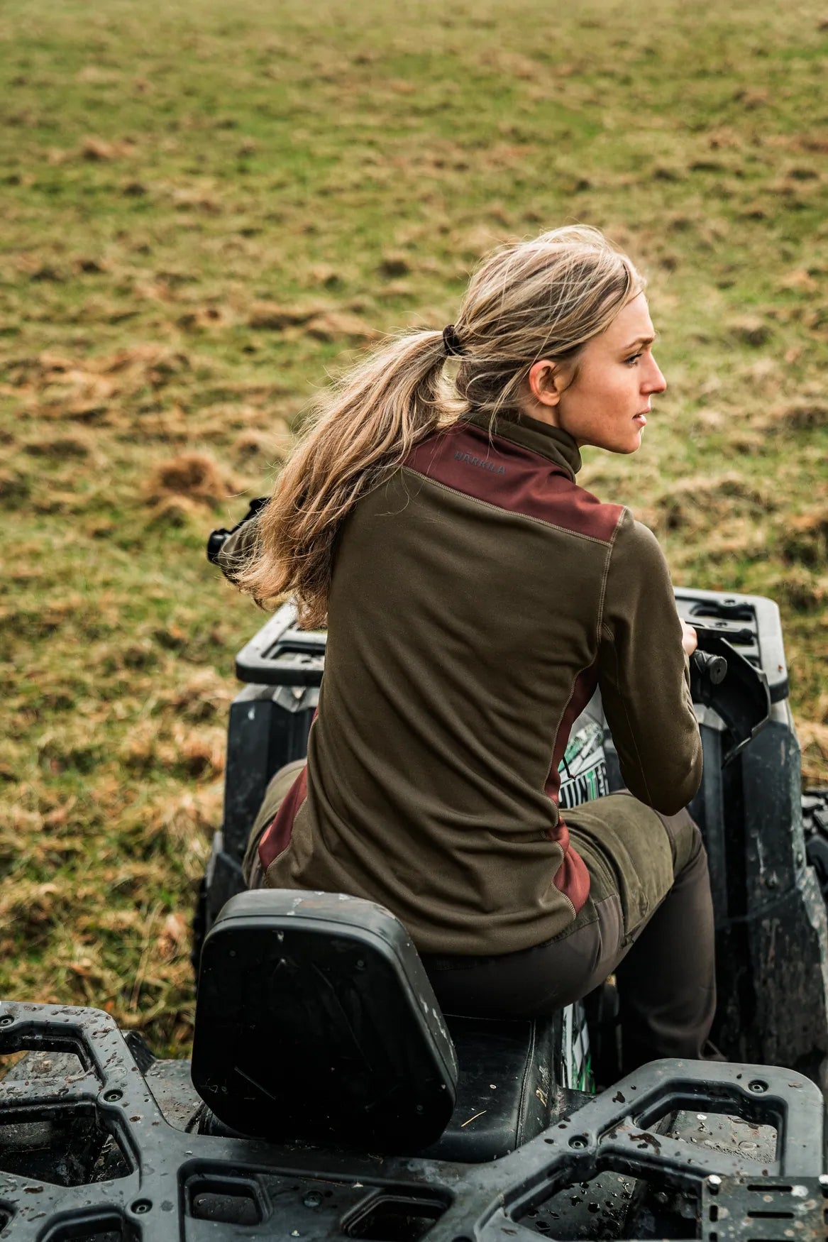 Fleece Dama Harkila Oda,Willow Green