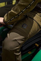 Jacheta Harkila Kamko Fleece, reversibila, Dark olive/Arabian spice