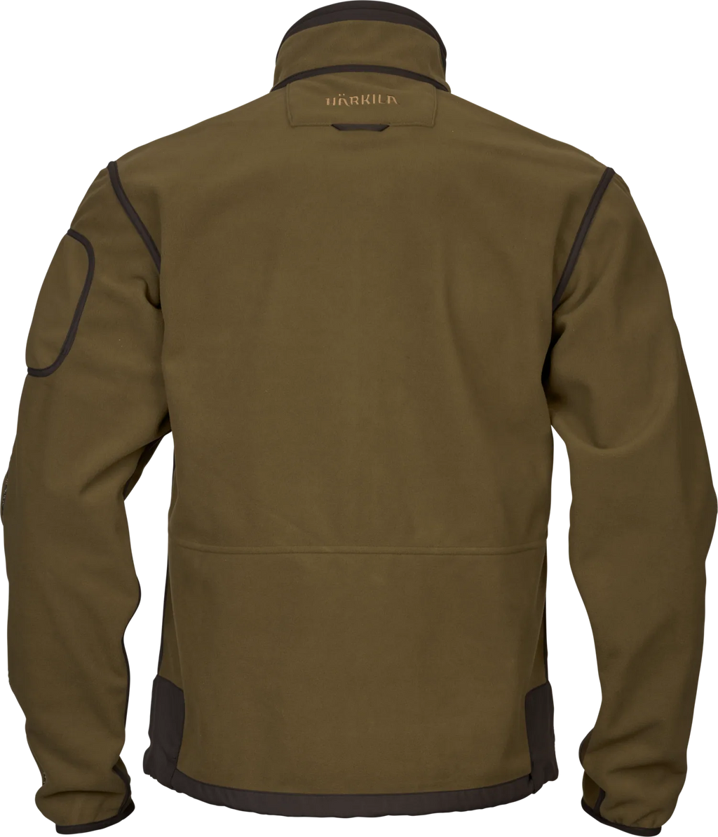 Jacheta Harkila Kamko Fleece, reversibila, Dark olive/Arabian spice