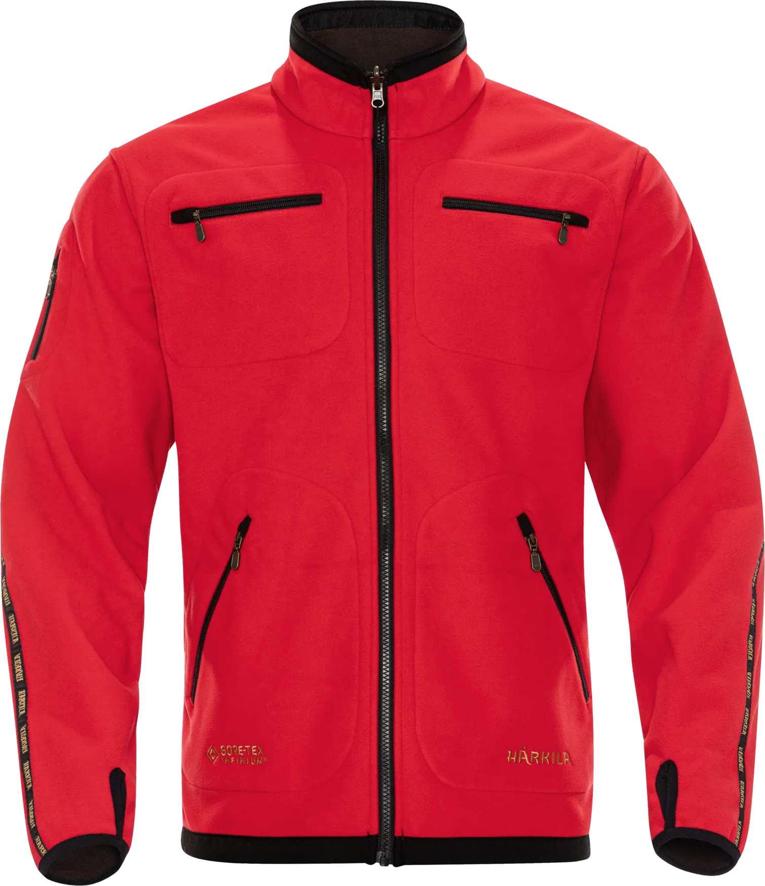 Jacheta Harkila Kamko Fleece, reversibila, Brown/Red