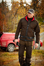 Jacheta Harkila Kamko Fleece, reversibila, Brown/Red