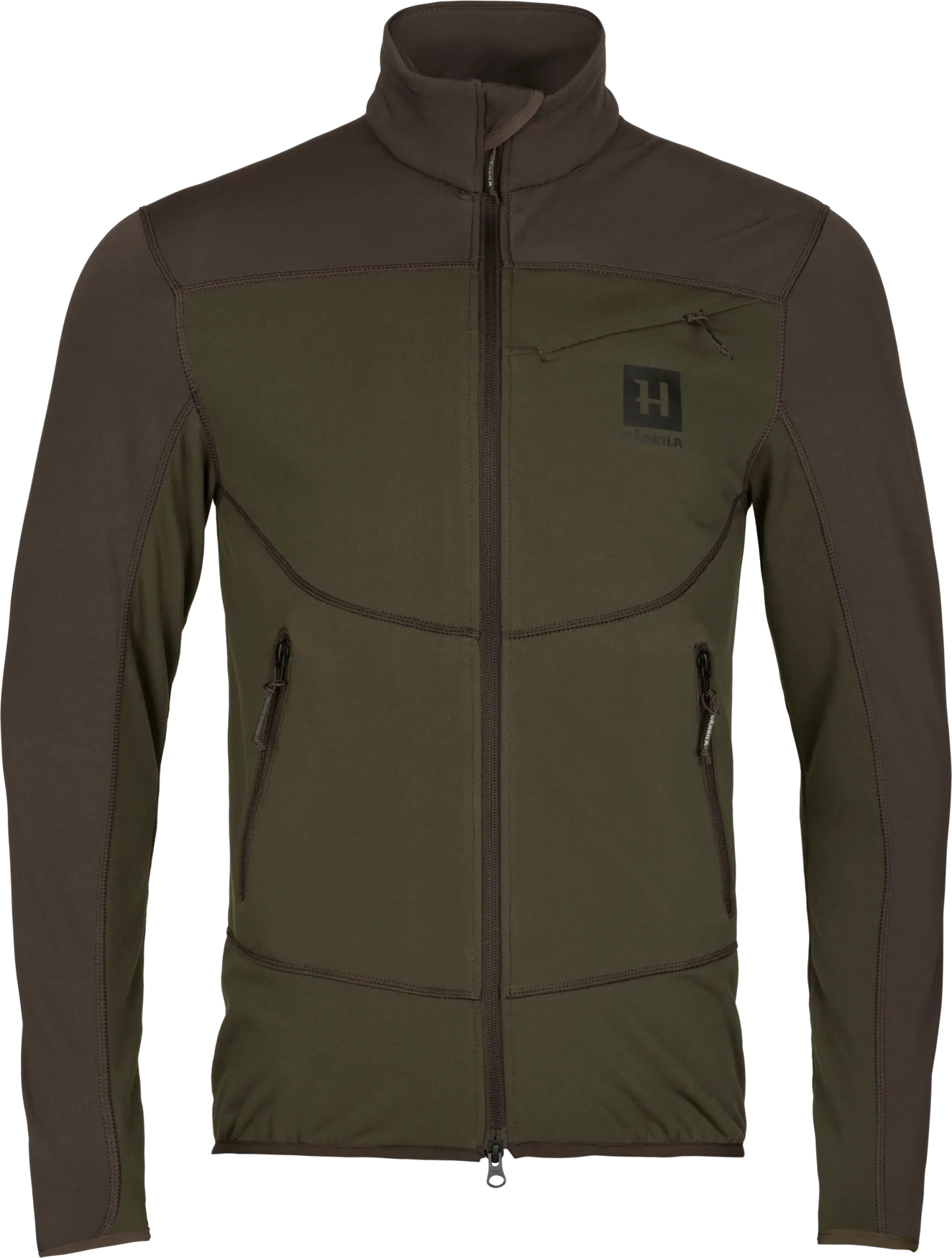 Jacheta Härkila Olaf fleece, Willow Green/Shadow Grey