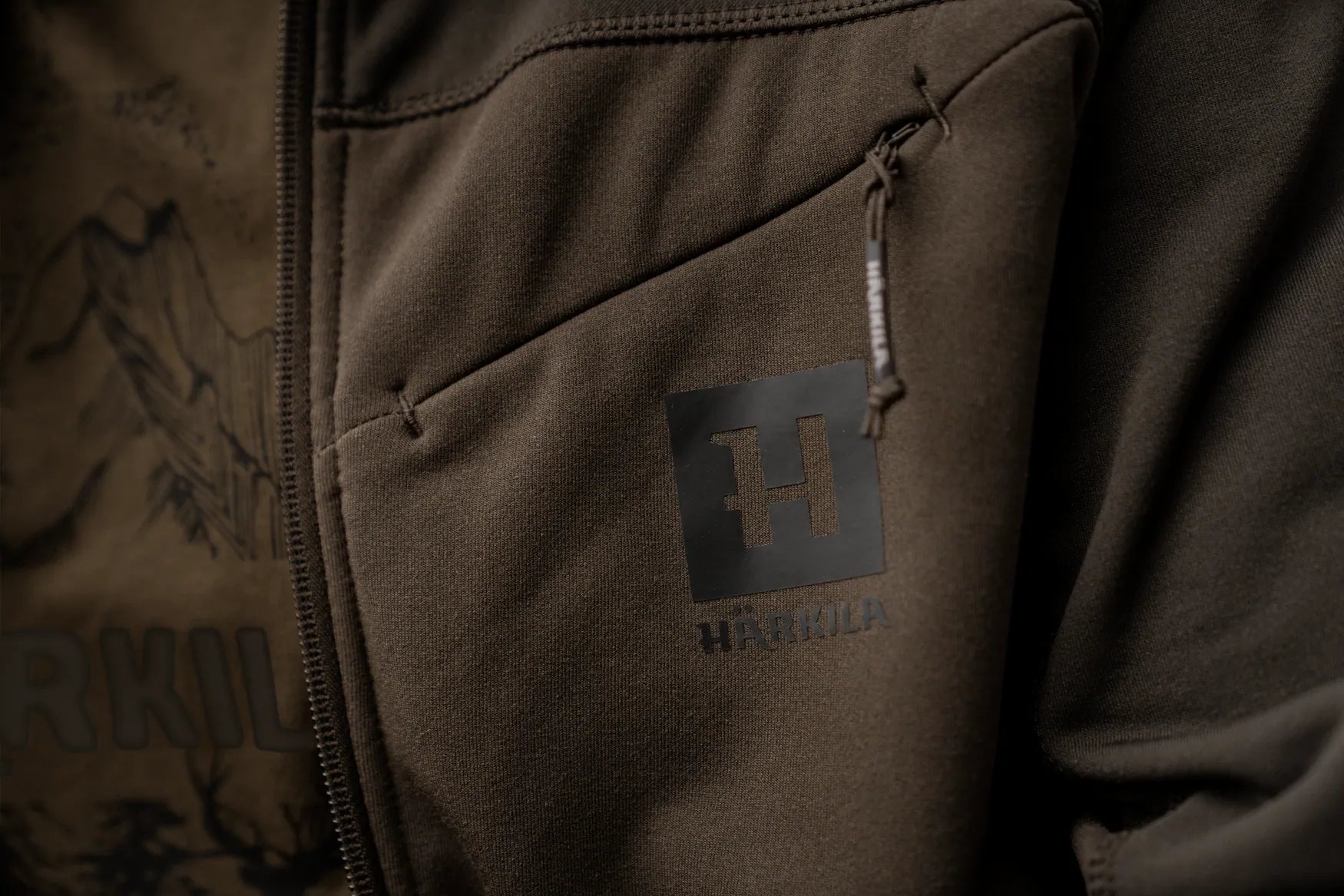 Jacheta Härkila Olaf fleece, Willow Green/Shadow Grey