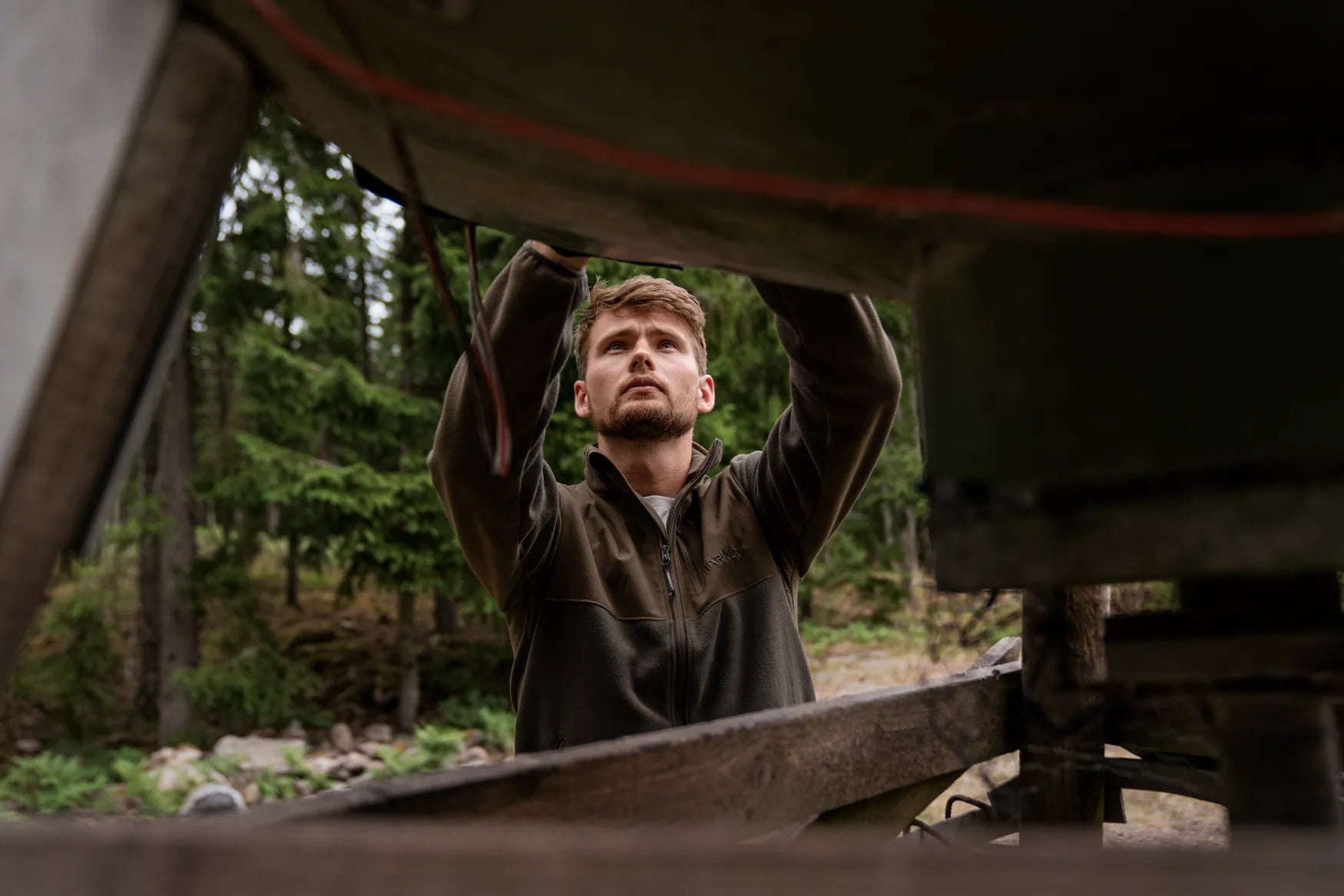 Jacheta Härkila Fjell Fleece, Shadow Brown
