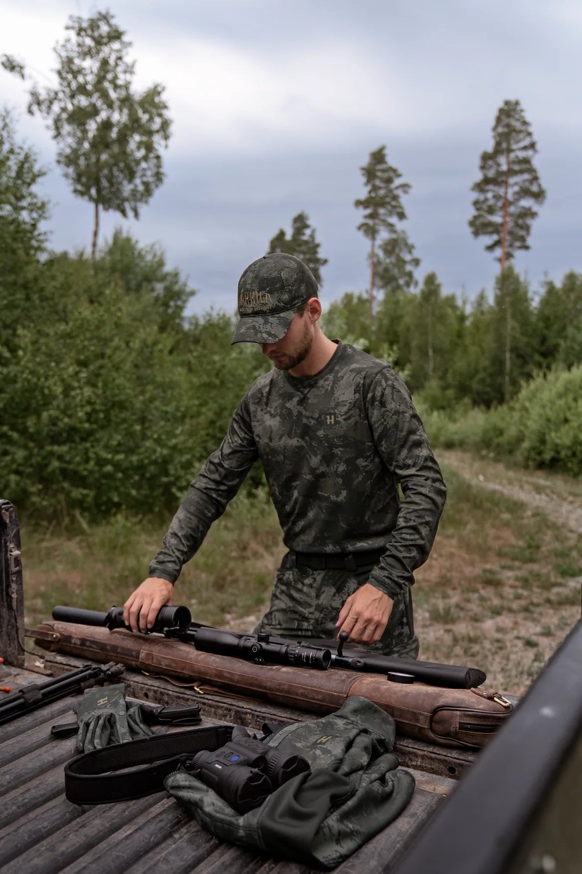 Tricou Harkila NOCTYX camo, cu maneca lunga