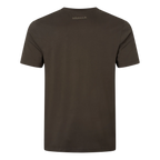 Tricou Harkila logo band,Shadow brown/Tarmac