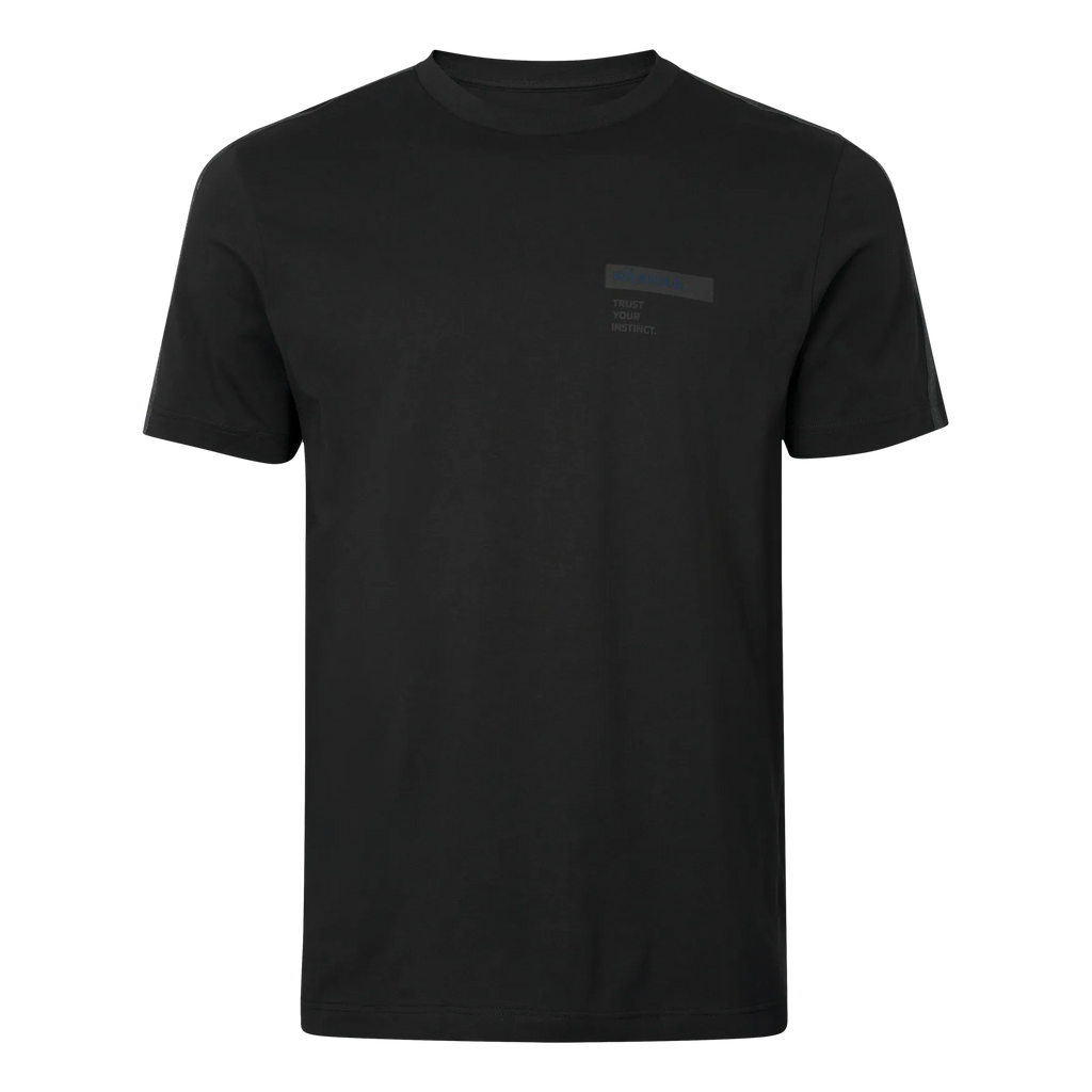 Tricou Harkila logo band,Anthracite/sea blue