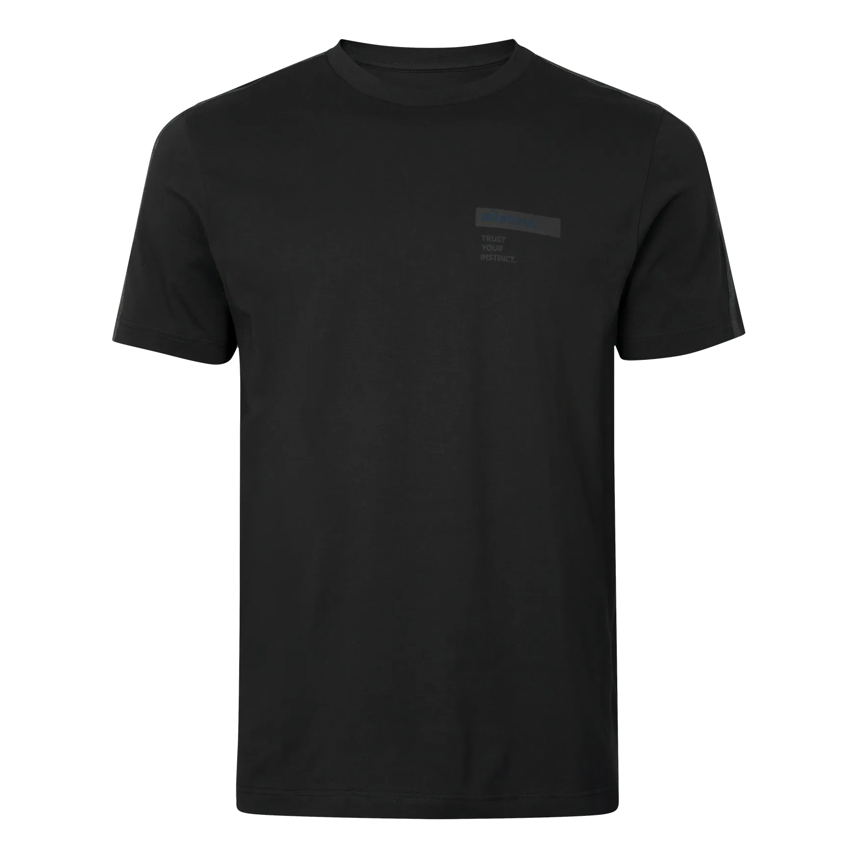 Tricou Harkila logo band,Anthracite/sea blue