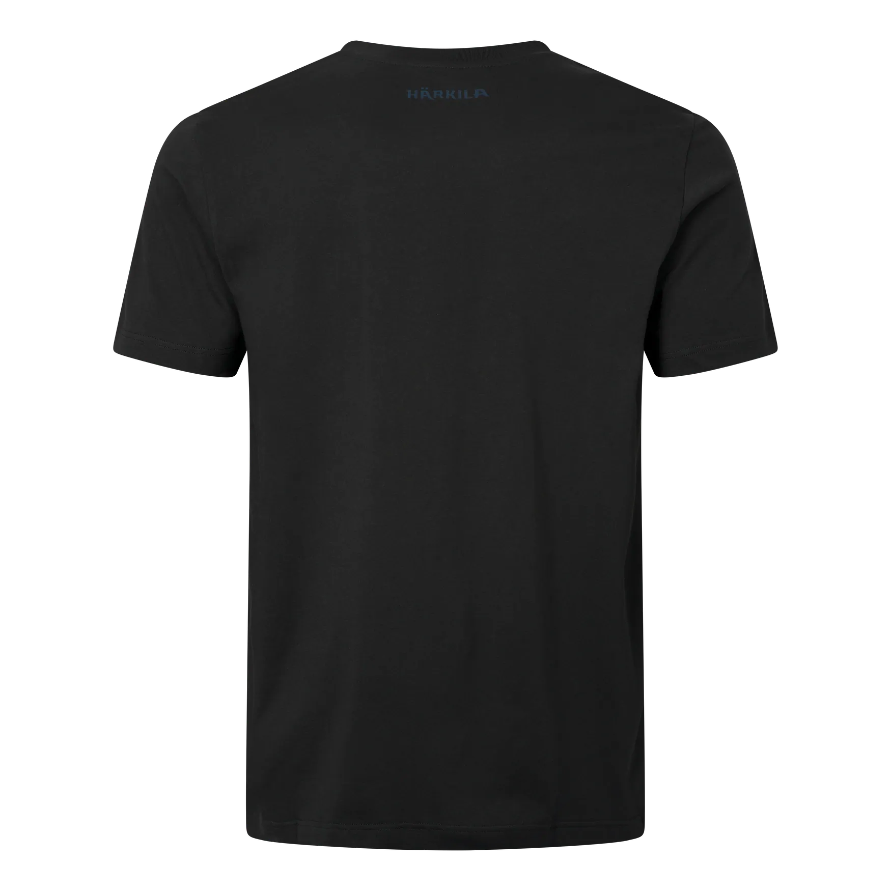 Tricou Harkila logo band,Anthracite/sea blue
