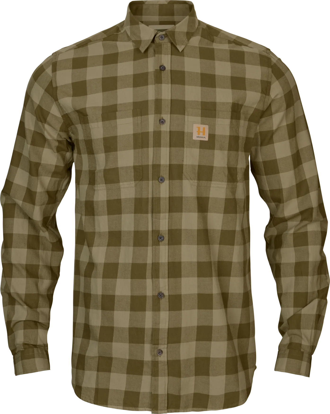 Camasa Harkila Scandinavian, Dark Olive Check