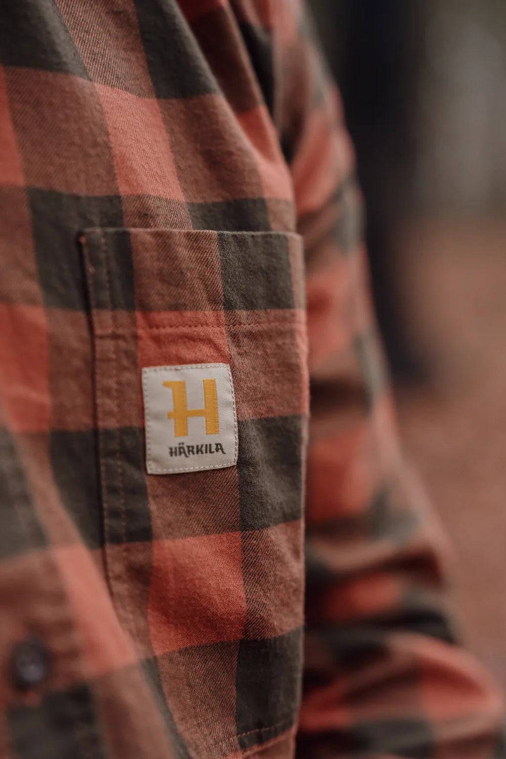 Camasa Harkila Scandinavian L/S shirt Autumn orange check