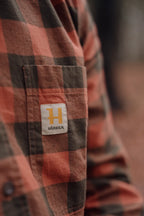 Camasa Harkila Scandinavian L/S shirt Autumn orange check