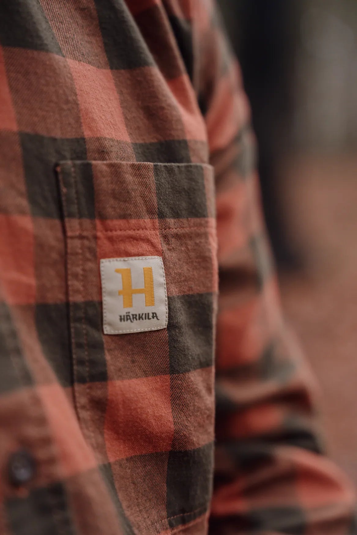 Camasa Harkila Scandinavian L/S shirt Autumn orange check