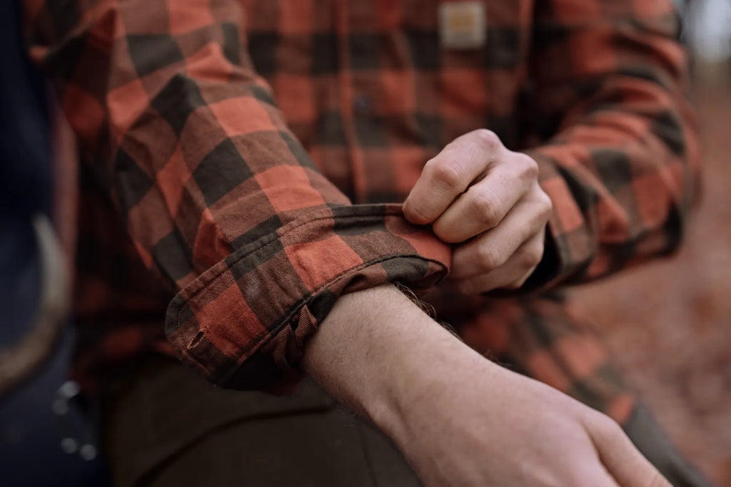 Camasa Harkila Scandinavian L/S shirt Autumn orange check