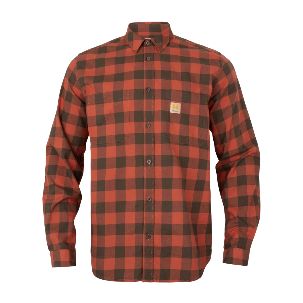 Camasa Harkila Scandinavian L/S shirt Autumn orange check