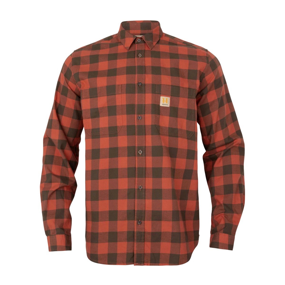 Camasa Harkila Scandinavian L/S shirt Autumn orange check