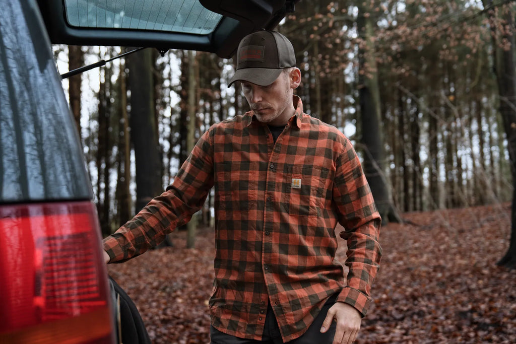 Camasa Harkila Scandinavian L/S shirt Autumn orange check