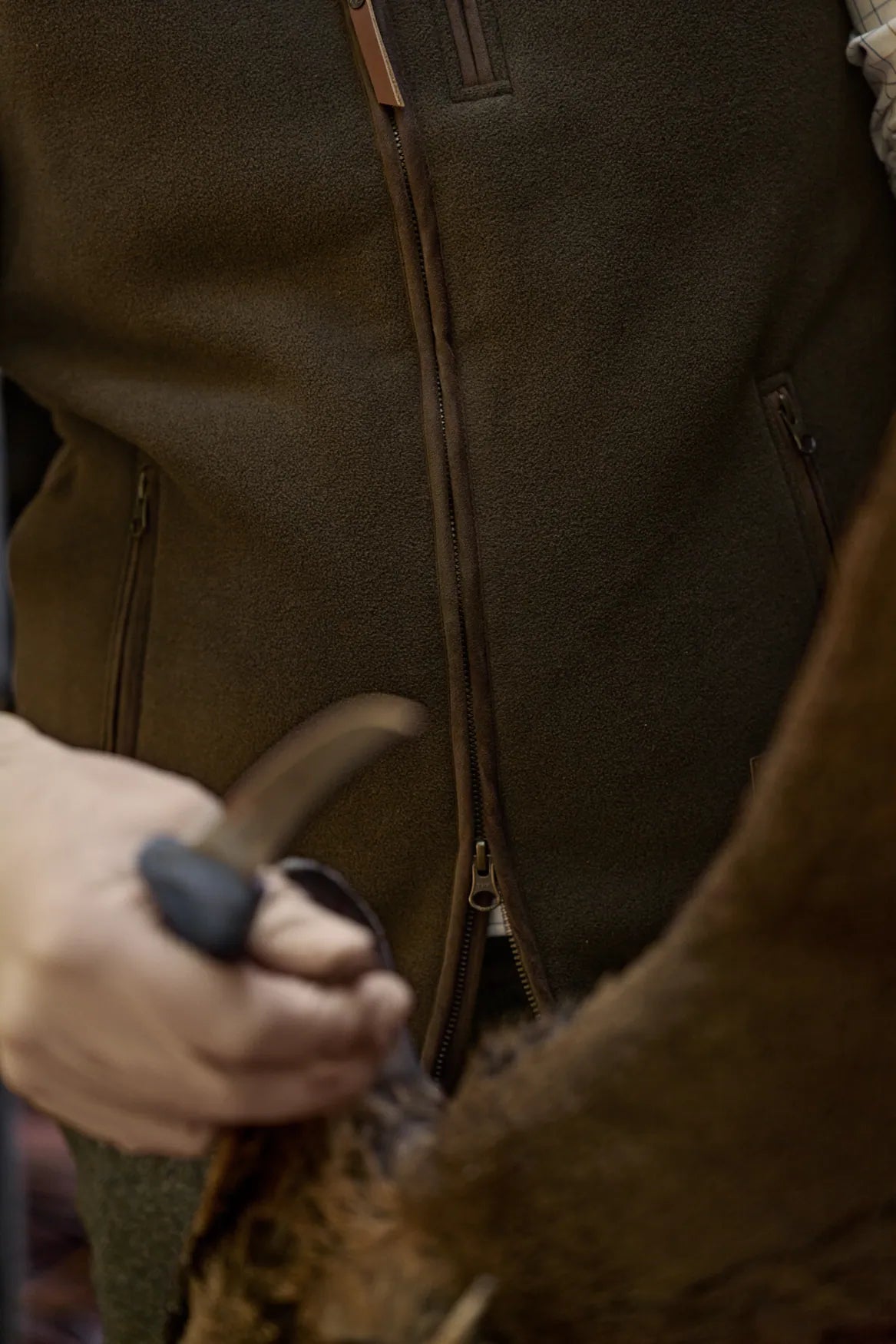 Vesta Harkila Sandhem Sherpa Fleece, Demitasse Brown