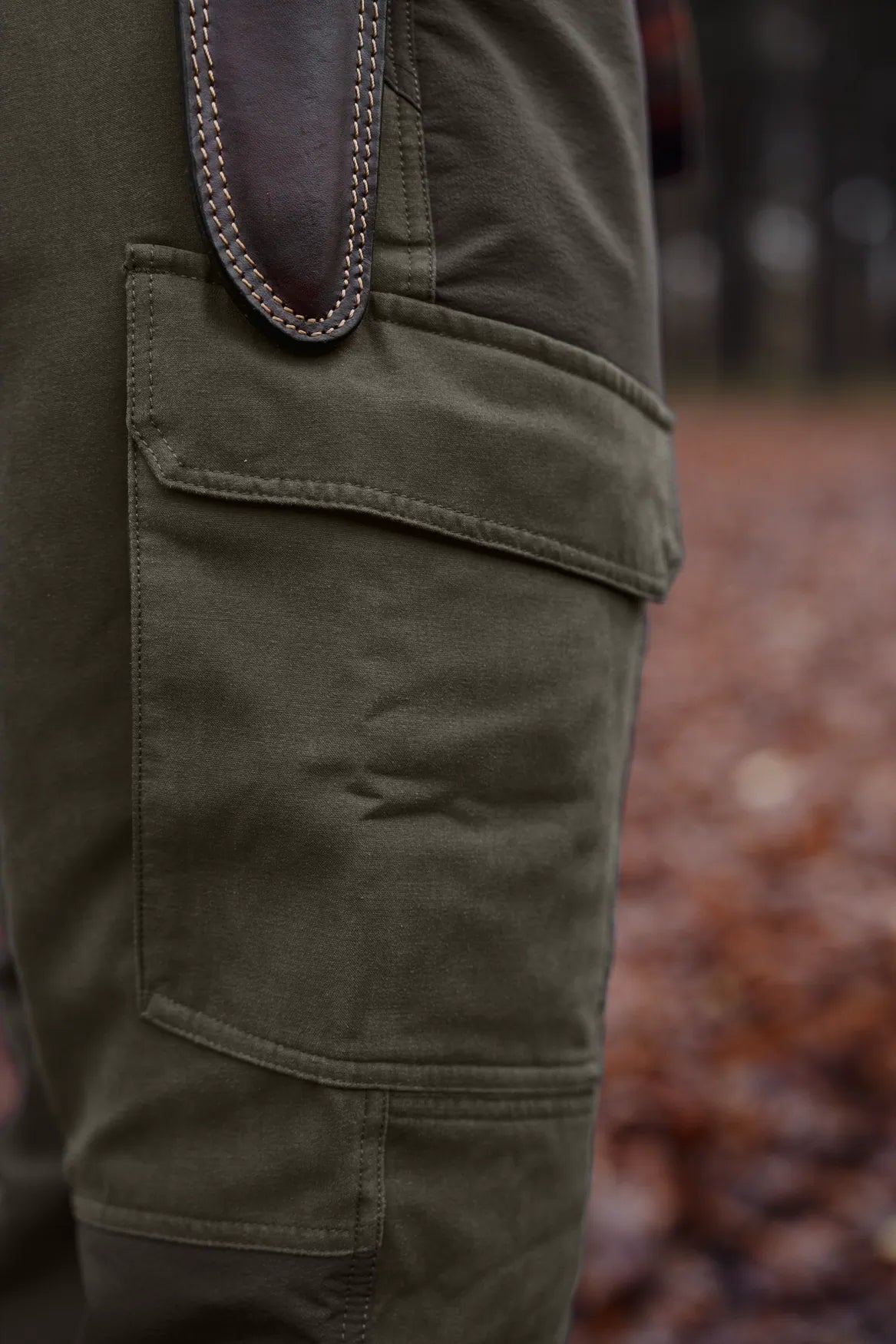 Pantaloni Harkila Hill, Black olive/Forest night