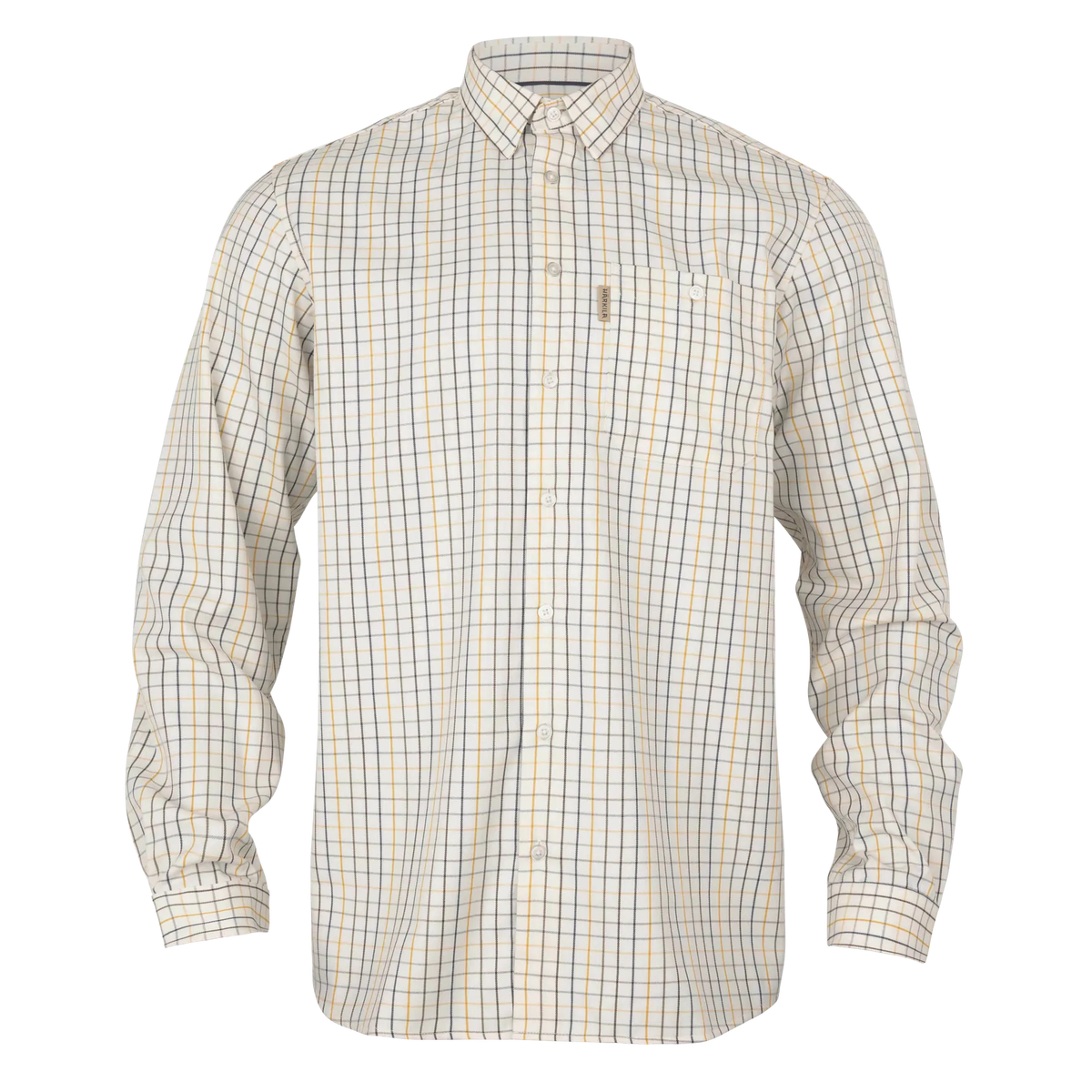 Camasa Harkila Haywood wool blend L/S shirt Arrowwood yellow check