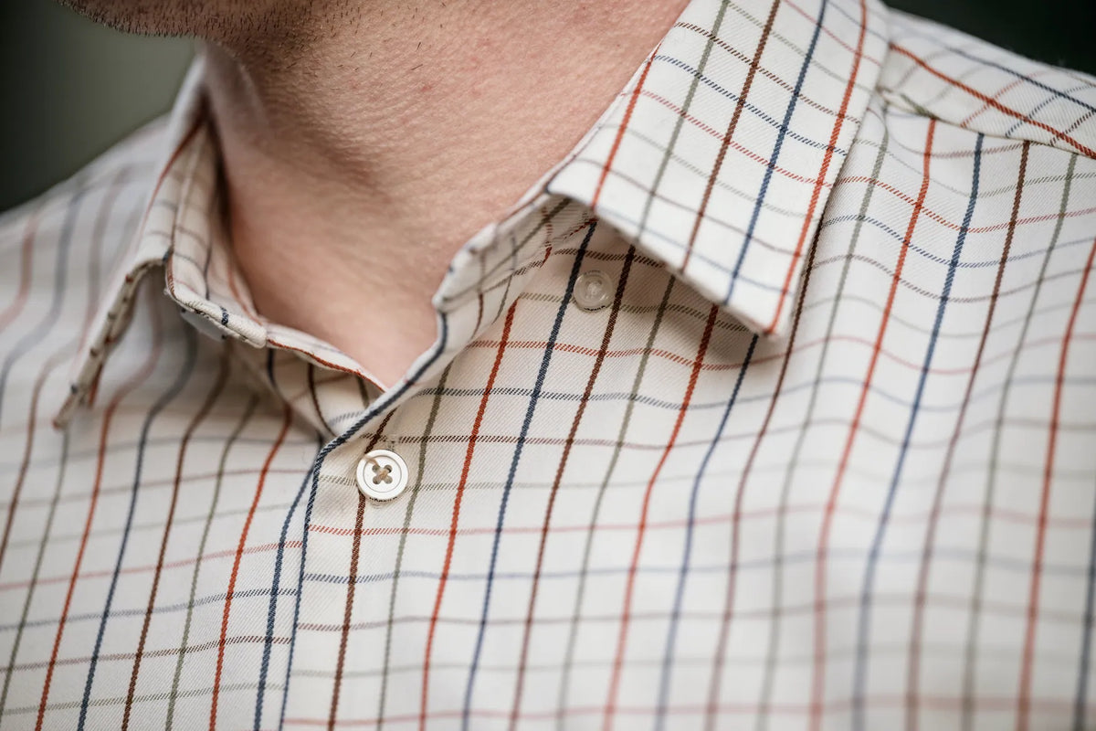 Camasa Harkila Haywood wool blend L/S shirt Arabian spice check