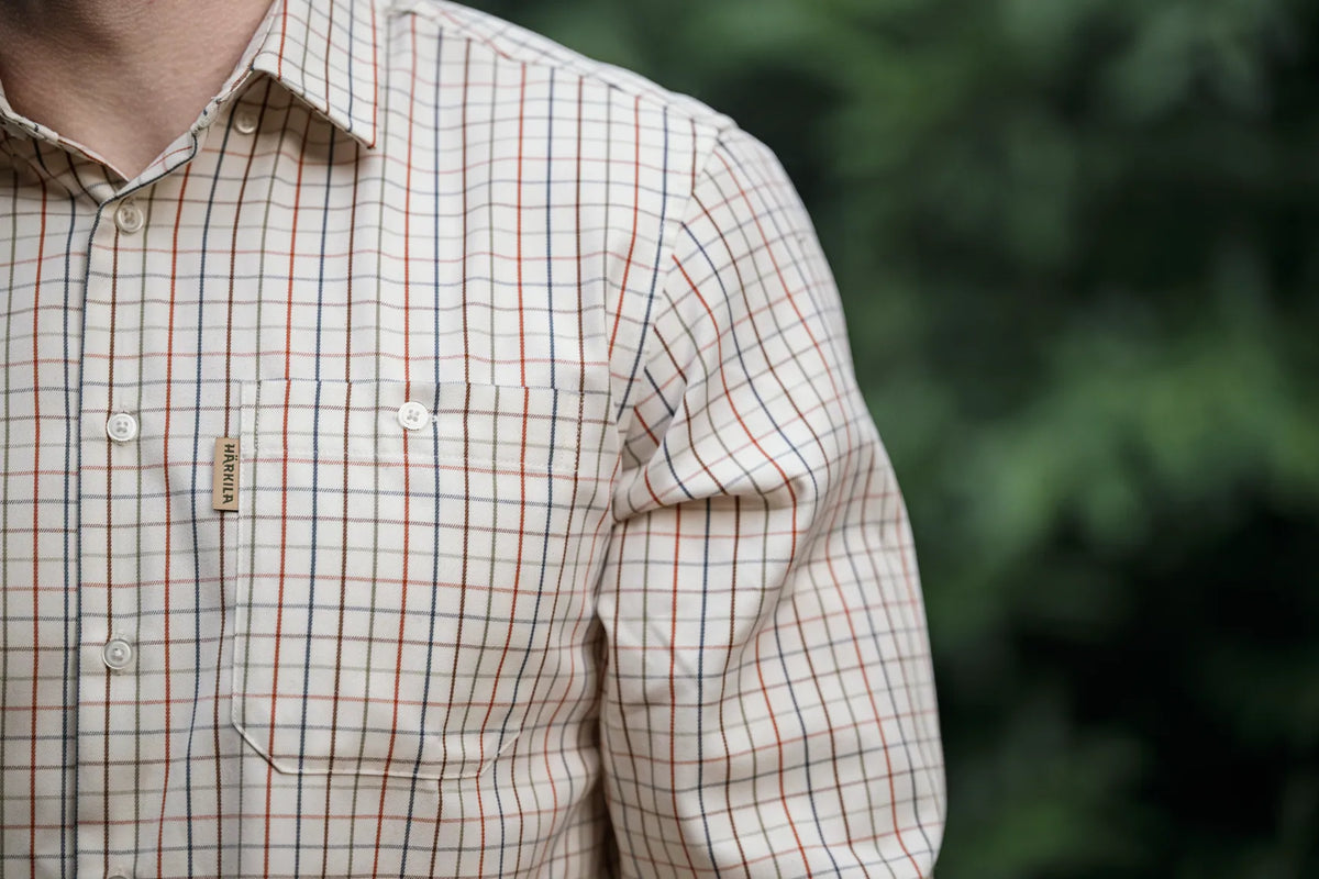 Camasa Harkila Haywood wool blend L/S shirt Arabian spice check