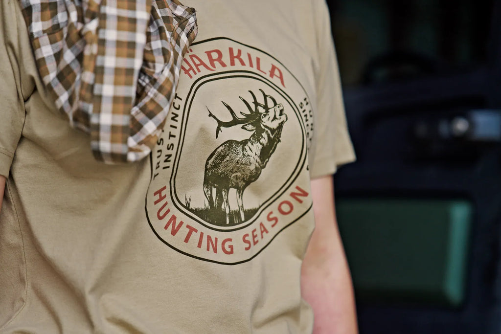 Tricou Dama Harkila Stag Badge, Sand