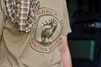 Tricou Dama Harkila Stag Badge, Sand