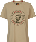 Tricou Dama Harkila Stag Badge, Sand