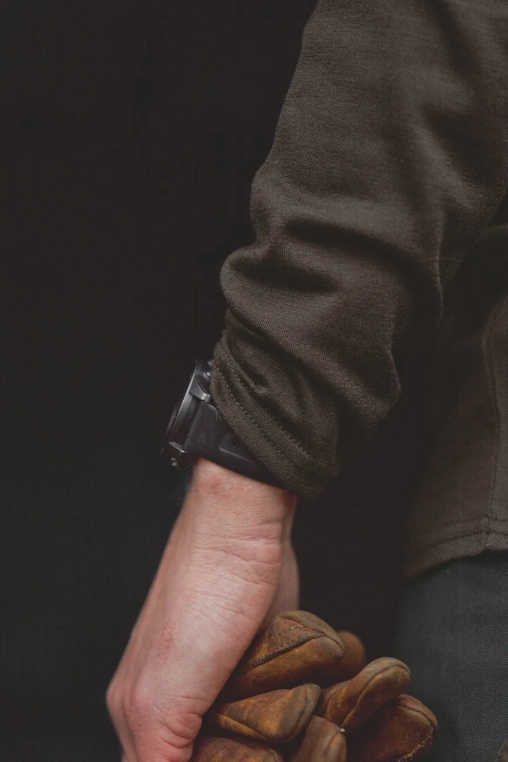 Tricou Maneca Lunga Harkila Game L/S, Shadow Brown Wildboar