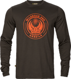 Tricou Maneca Lunga Harkila Game L/S, Shadow Brown Wildboar