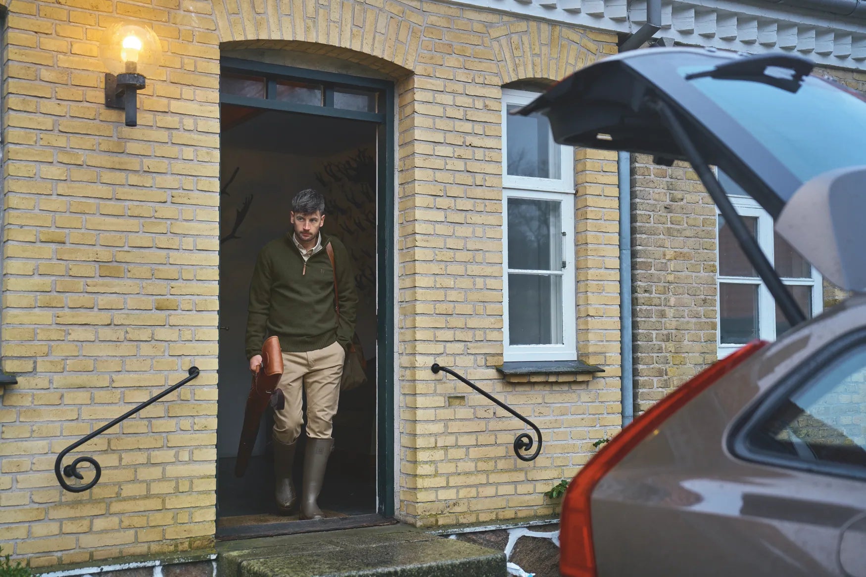 Cizme Harkila Forester Gusset Rubber Boot Dark Willow Green