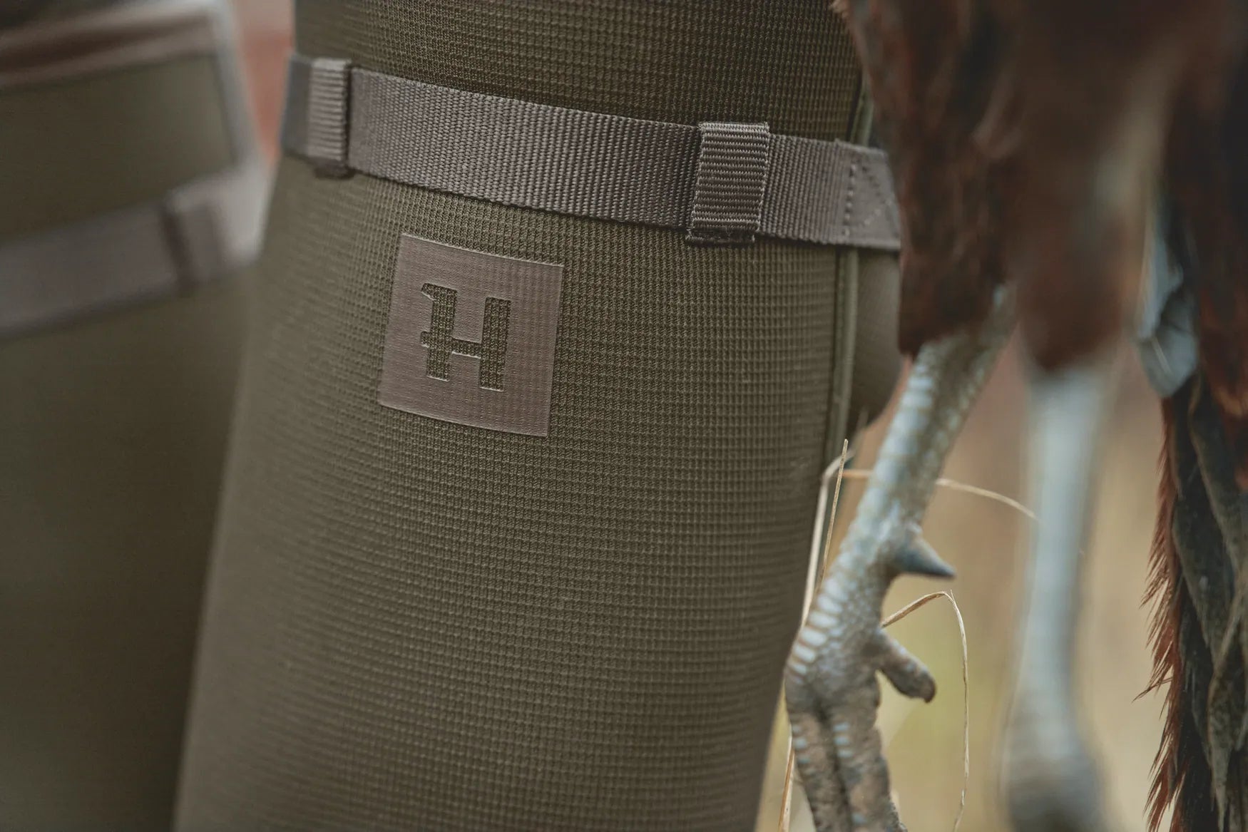 Cizme Harkila Forester Textile Rubber Willow green/Deep brown