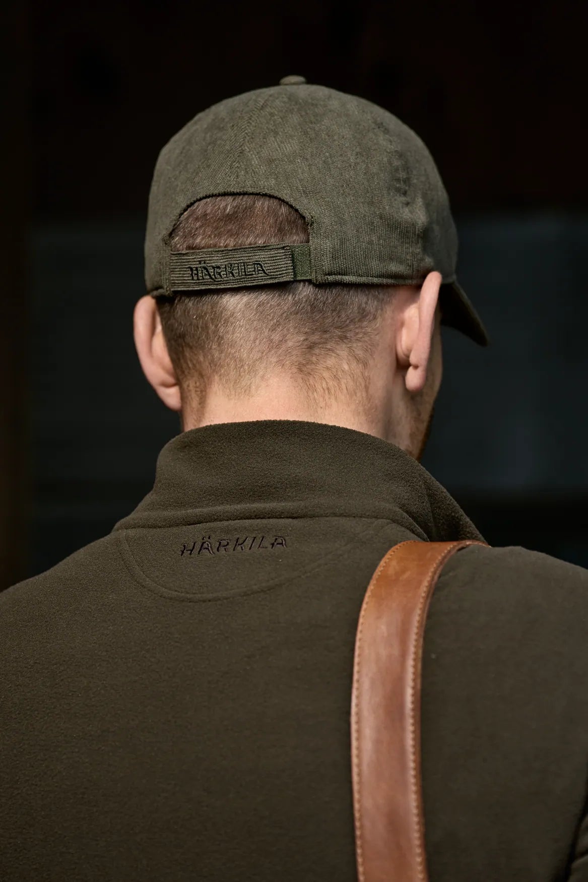 Sapca Harkila corduroy cap, Grape leaf