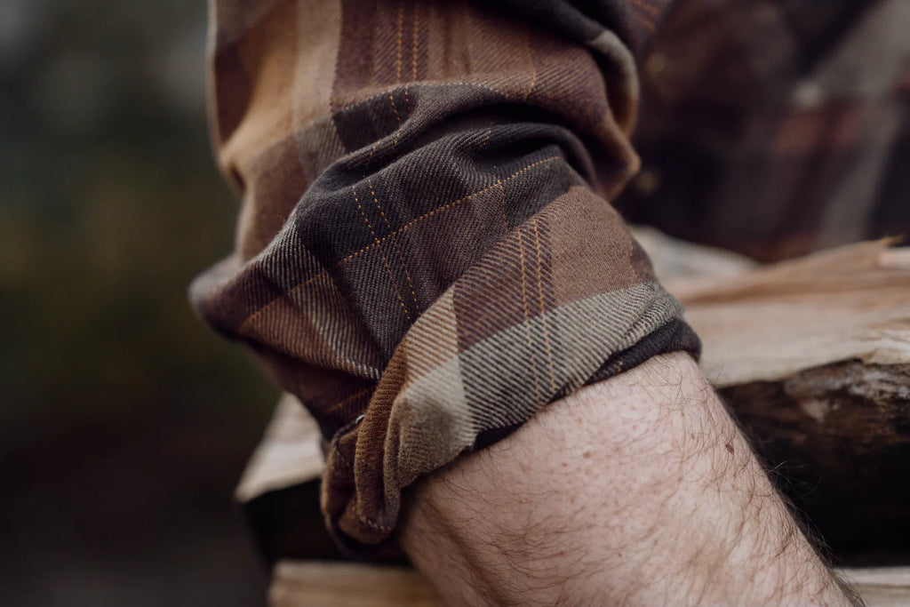 Camasa Harkila Asmund L/S shirt Rust brown check