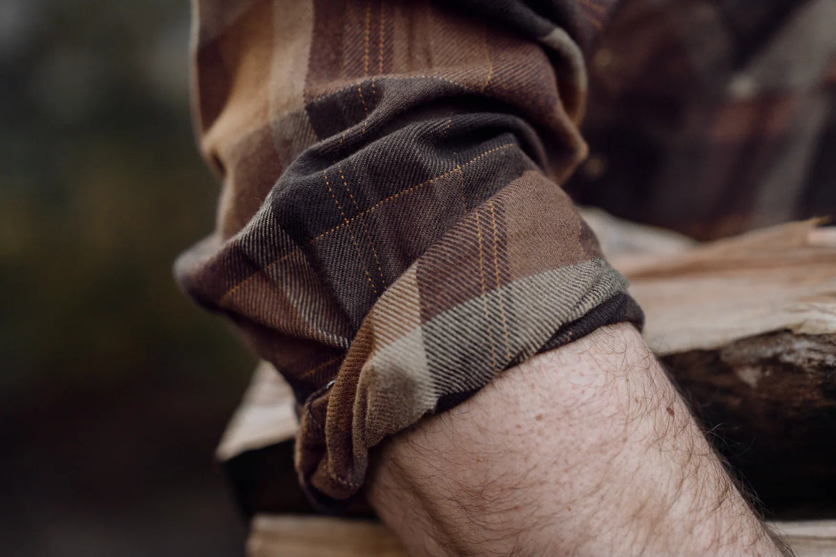 Camasa Harkila Asmund L/S shirt Rust brown check