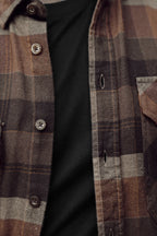 Camasa Harkila Asmund L/S shirt Rust brown check