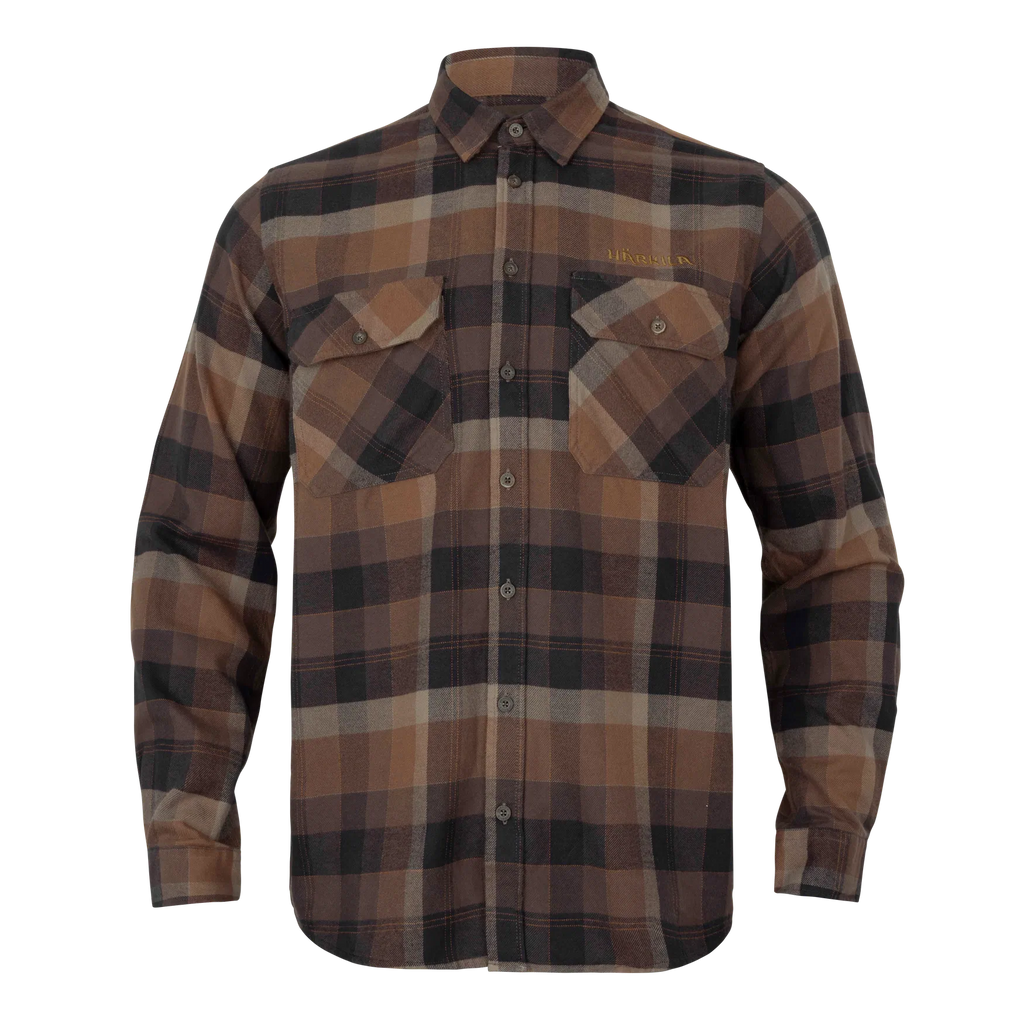 Camasa Harkila Asmund L/S shirt Rust brown check