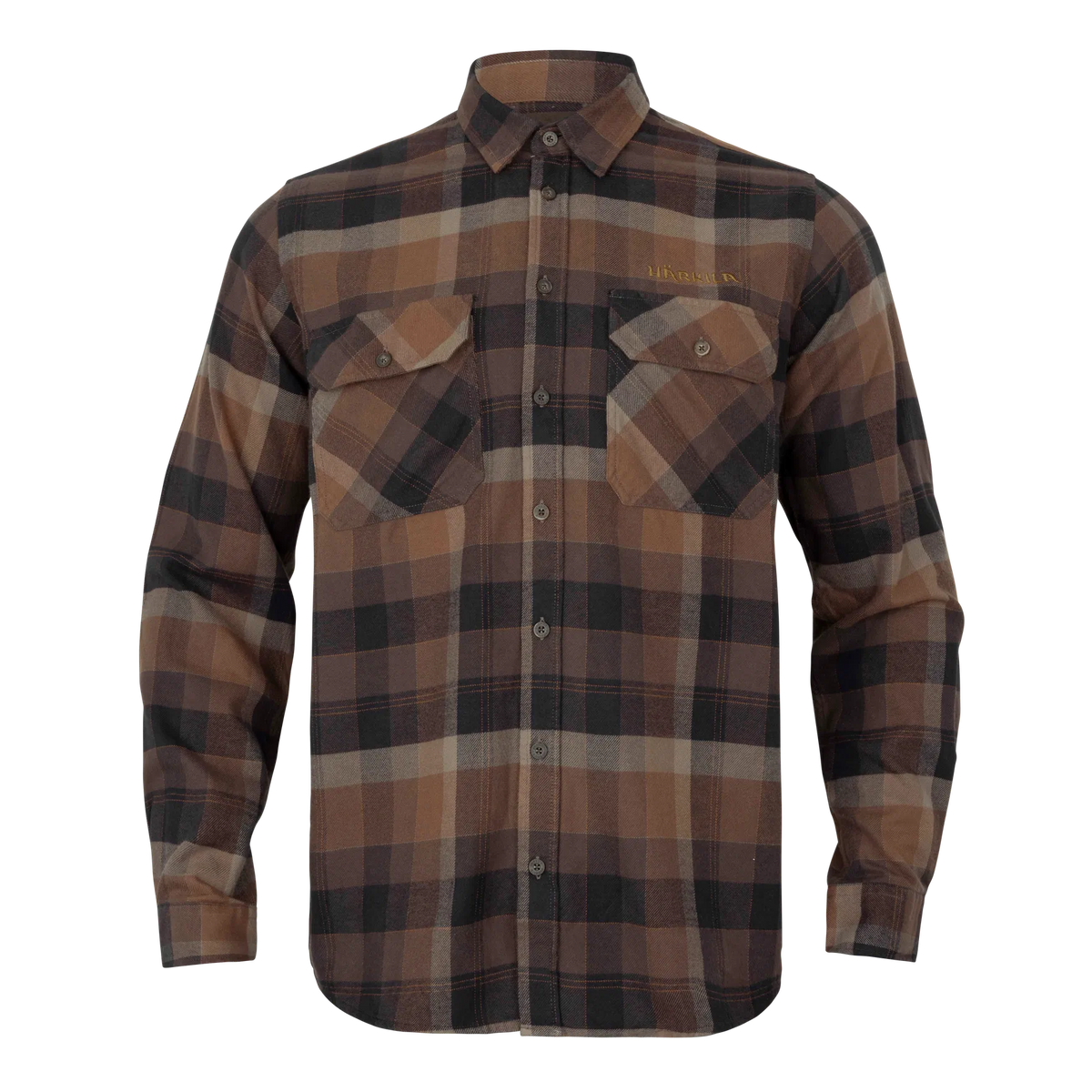 Camasa Harkila Asmund L/S shirt Rust brown check