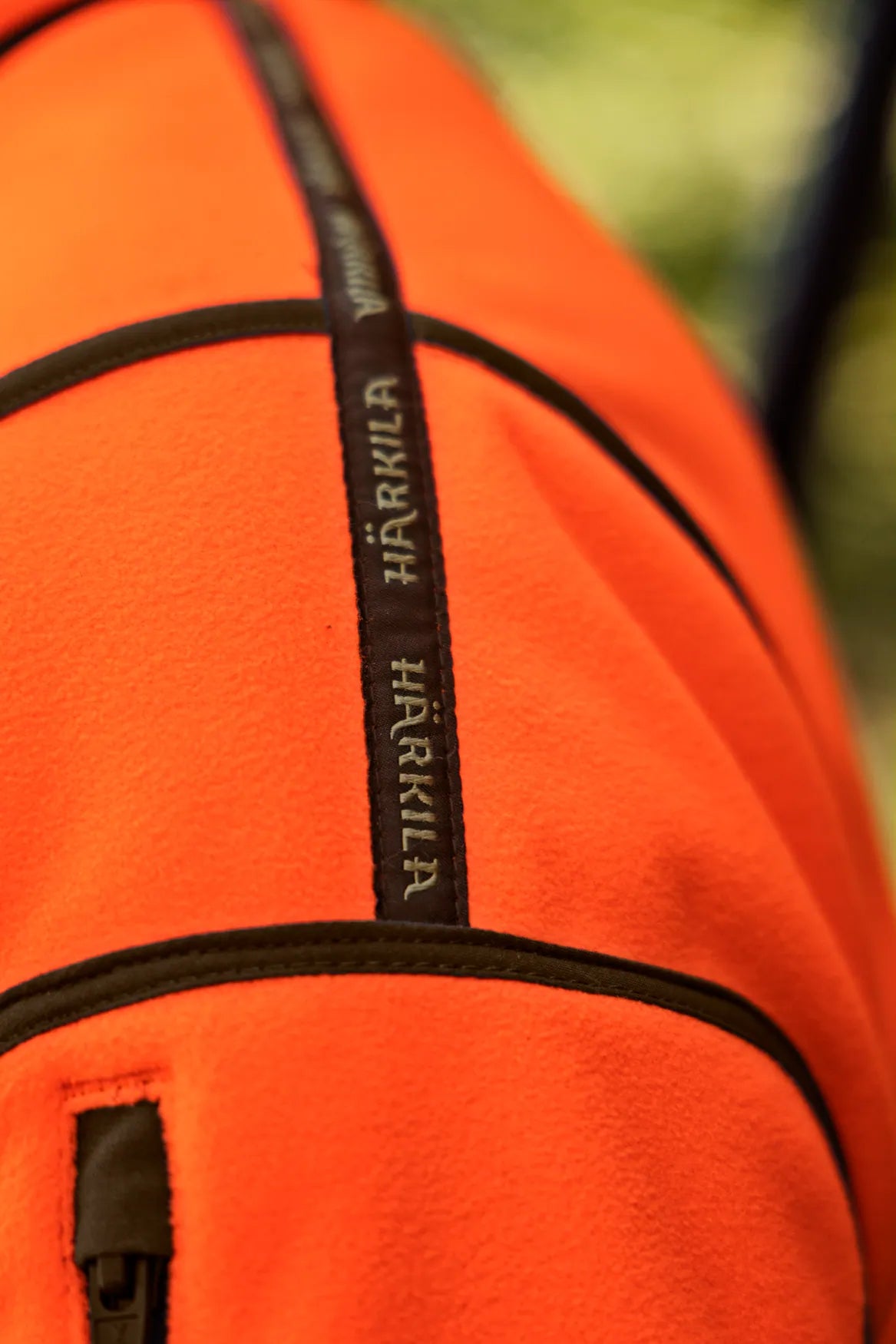 Geaca Harkila Kamko Blaze rev. fleece jacket Orange blaze/Willow green