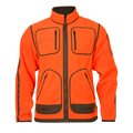 Geaca Harkila Kamko Blaze rev. fleece jacket Orange blaze/Willow green