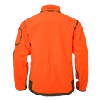Geaca Harkila Kamko Blaze rev. fleece jacket Orange blaze/Willow green